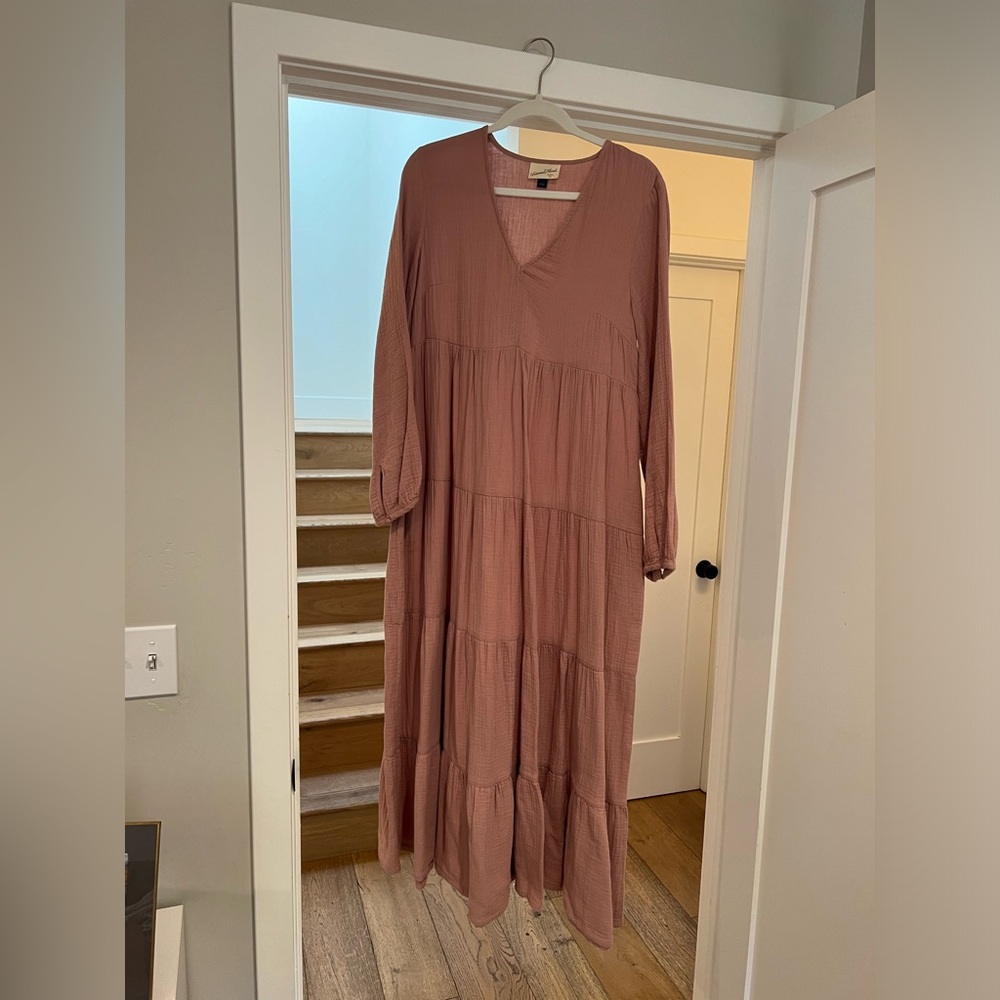 Long Sleeve Blush Universal Thread Dress